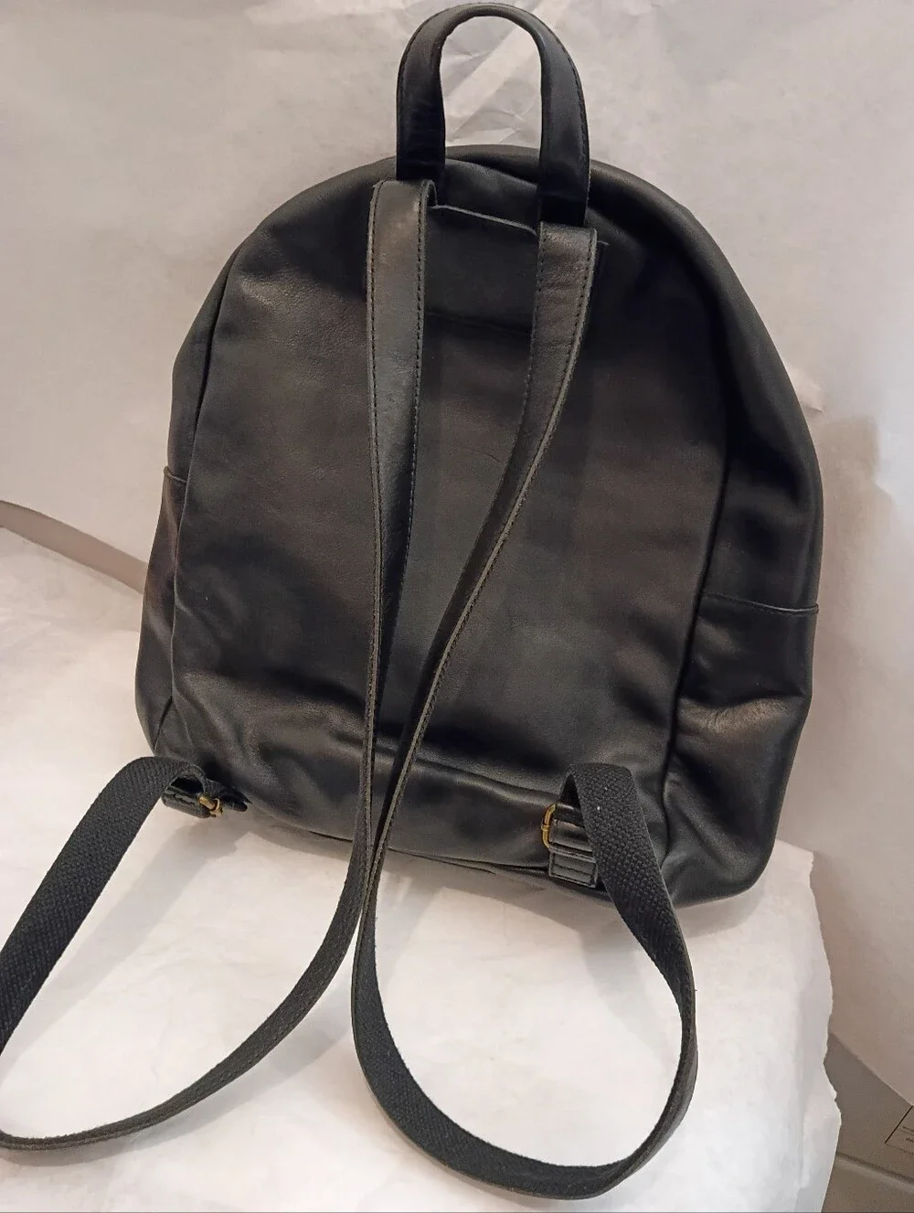 Madewell The Lorimer backpack, black leather